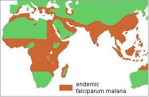 Mapa Malaria